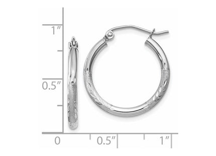 14k White Gold Earrings Style TC198 - Classique Jewelry Inc.