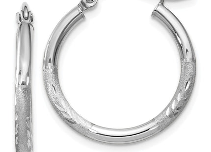 14k White Gold Earrings Style TC198 - Classique Jewelry Inc.