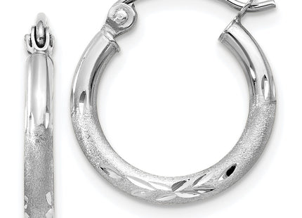 14k White Gold Earrings Style TC199 - Classique Jewelry Inc.