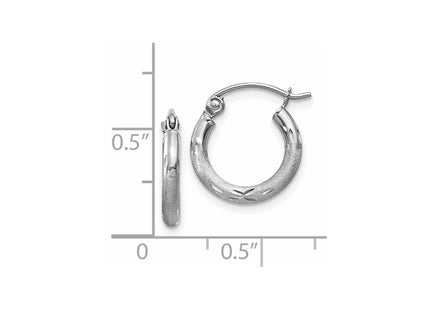 14k White Gold Earrings Style TC200 - Classique Jewelry Inc.