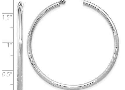 14k White Gold Earrings Style TC201 - Classique Jewelry Inc.