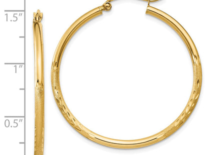 14k Yellow Gold Earrings Style TC207 - Classique Jewelry Inc.