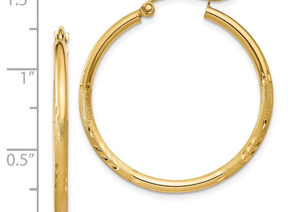 14k Yellow Gold Earrings Style TC208 - Classique Jewelry Inc.