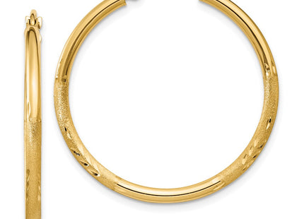 14k Yellow Gold Earrings Style TC208 - Classique Jewelry Inc.
