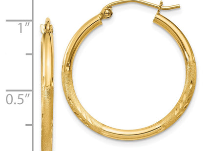14k Yellow Gold Earrings Style TC209 - Classique Jewelry Inc.