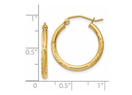 14k Yellow Gold Earrings Style TC210 - Classique Jewelry Inc.