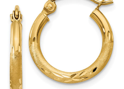 14k Yellow Gold Earrings Style TC211 - Classique Jewelry Inc.