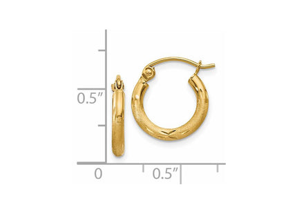 14k Yellow Gold Earrings Style TC212 - Classique Jewelry Inc.