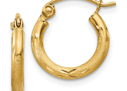 14k Yellow Gold Earrings Style TC212 - Classique Jewelry Inc.