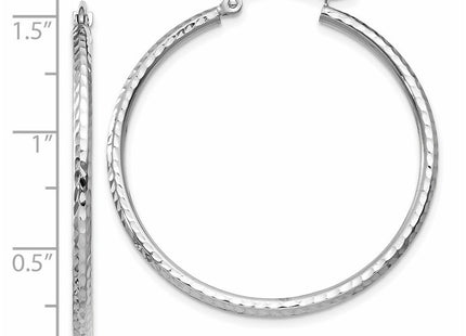 14k White Gold Earrings Style TC219 - Classique Jewelry Inc.