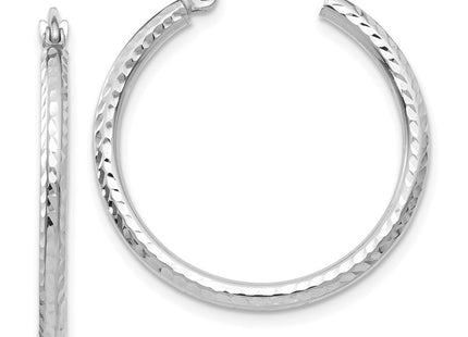 14k White Gold Earrings Style TC221 - Classique Jewelry Inc.