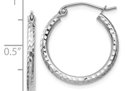 14k White Gold Earrings Style TC222 - Classique Jewelry Inc.