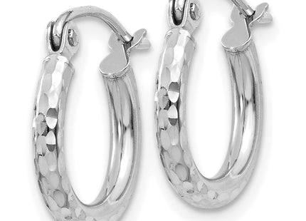 14k White Gold Earrings Style TC224 - Classique Jewelry Inc.