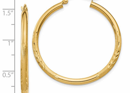 14k Yellow Gold Earrings Style TC242 - Classique Jewelry Inc.