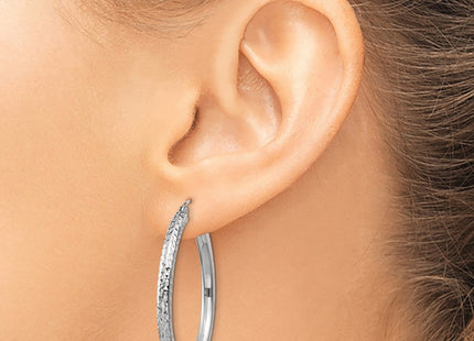 14k White Gold Earrings Style TC251 - Classique Jewelry Inc.