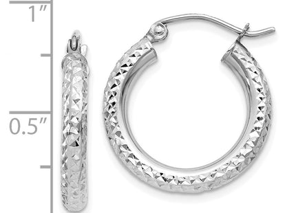 14k White Gold Earrings Style TC254 - Classique Jewelry Inc.