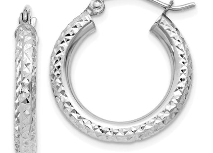 14k White Gold Earrings Style TC254 - Classique Jewelry Inc.