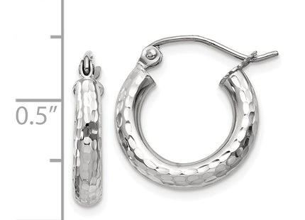14k White Gold Earrings Style TC255 - Classique Jewelry Inc.