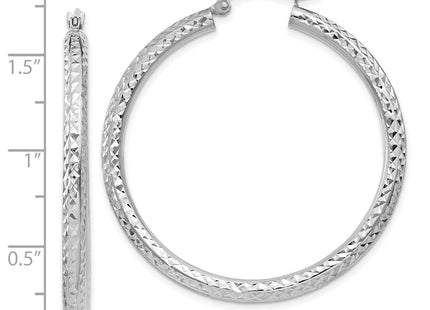 14k White Gold Earrings Style TC257 - Classique Jewelry Inc.