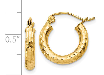 14k Yellow Gold Earrings Style TC267 - Classique Jewelry Inc.