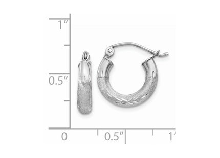 14k White Gold Earrings Style TC280 - Classique Jewelry Inc.
