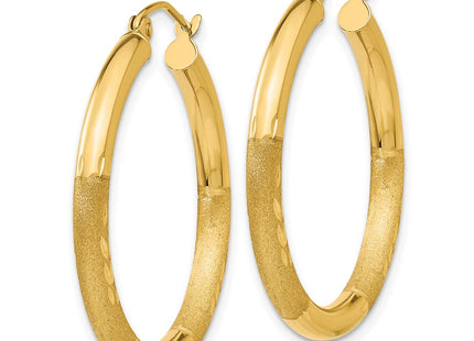 14k Yellow Gold Earrings Style TC288 - Classique Jewelry Inc.