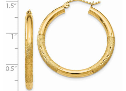 14k Yellow Gold Earrings Style TC288 - Classique Jewelry Inc.