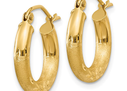 14k Yellow Gold Earrings Style TC291 - Classique Jewelry Inc.