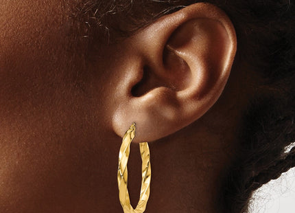 14k Yellow Gold Earrings Style TC361 - Classique Jewelry Inc.