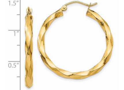 14k Yellow Gold Earrings Style TC361 - Classique Jewelry Inc.