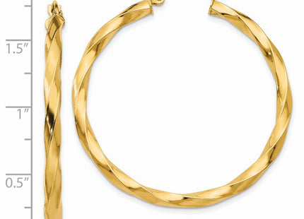 14k Yellow Gold Earrings Style TC362 - Classique Jewelry Inc.