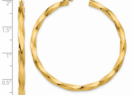 14k Yellow Gold Earrings Style TC363 - Classique Jewelry Inc.