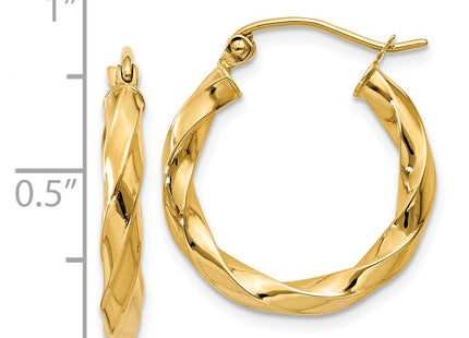 14k Yellow Gold Earrings Style TC366 - Classique Jewelry Inc.