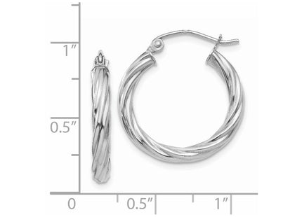14k White Gold Earrings Style TC375 - Classique Jewelry Inc.
