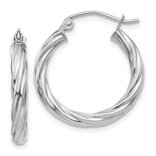 14k White Gold Earrings Style TC375 - Classique Jewelry Inc.