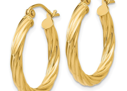 14k Yellow Gold Earrings Style TC388 - Classique Jewelry Inc.