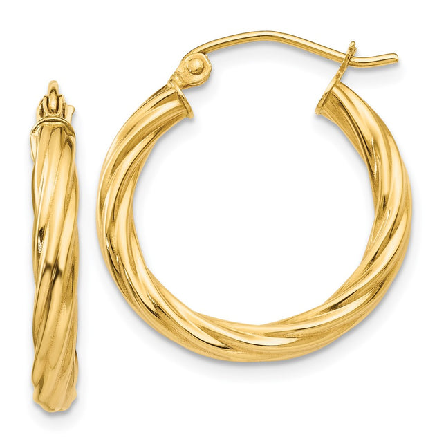 14K gold hoop earrings