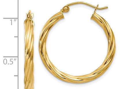 14k Yellow Gold Earrings Style TC389 - Classique Jewelry Inc.