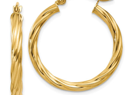 14k Yellow Gold Earrings Style TC389 - Classique Jewelry Inc.
