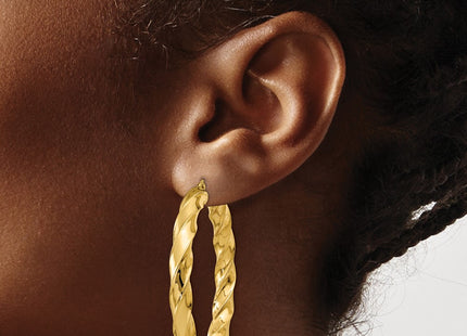 14k Yellow Gold Earrings Style TC392 - Classique Jewelry Inc.