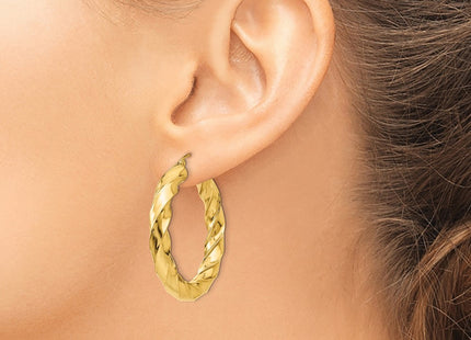 14k Yellow Gold Earrings Style TC393 - Classique Jewelry Inc.