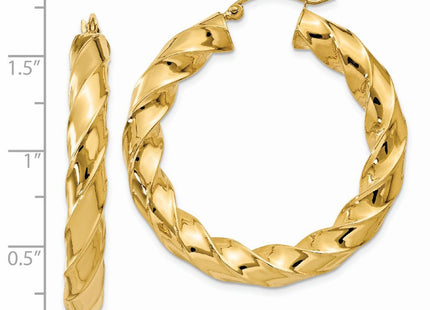 14k Yellow Gold Earrings Style TC393 - Classique Jewelry Inc.
