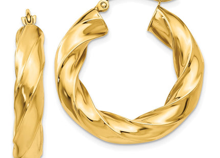 14k Yellow Gold Earrings Style TC395 - Classique Jewelry Inc.