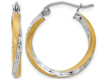 14K gold hoop earrings