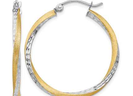 14K gold hoop earrings
