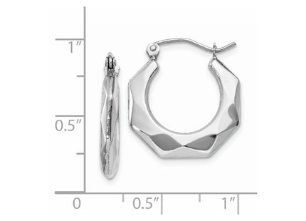 14k White Gold Earrings Style TC510 - Classique Jewelry Inc.