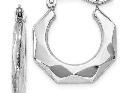 14k White Gold Earrings Style TC510 - Classique Jewelry Inc.
