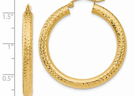 14k Yellow Gold Earrings Style TC534 - Classique Jewelry Inc.