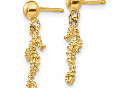 14k Yellow Gold Earrings Style TC607 - Classique Jewelry Inc.