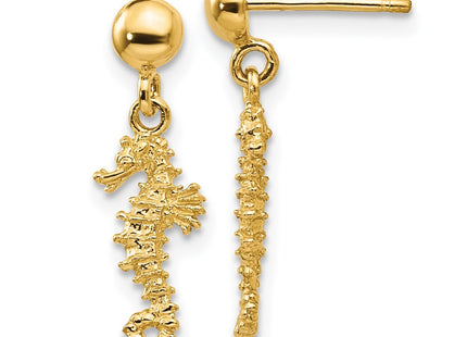14k Yellow Gold Earrings Style TC607 - Classique Jewelry Inc.
